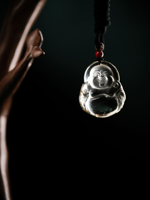 黄水晶弥勒吊坠 高货精工 长3.6cm 宽3.1cm【器悟雅玩】 商品图1