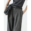COCOBELLA商务休闲亚麻长裤条纹捏褶阔腿裤夏棉麻西裤PA0026 商品缩略图2