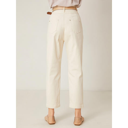 Famecoco范可儿女装铅笔裤子修身高腰显瘦毛球休闲裤女 F198GA008 商品图1