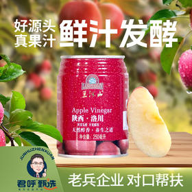 君呼甄选  陕西洛川苹果饮 一罐250ml    6瓶起售 天然醇香 果香浓郁香甜可口
