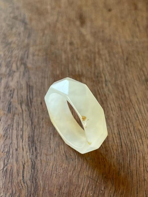 和田白玉菱格面戒环，顺丰包邮 商品图3
