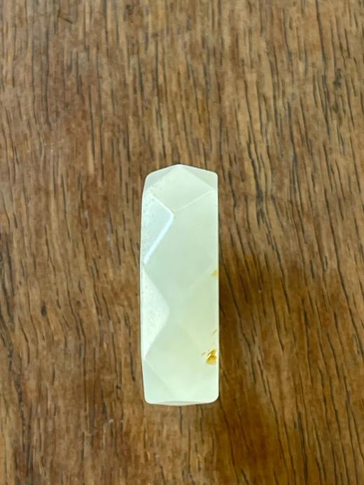和田白玉菱格面戒环，顺丰包邮 商品图9