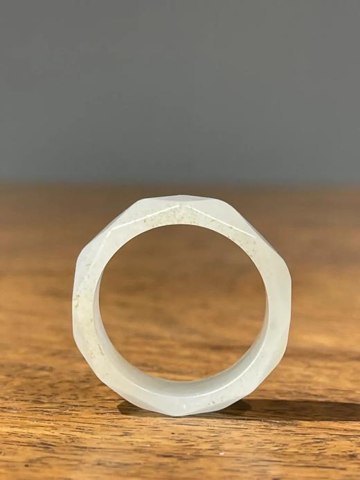 和田白玉菱格面戒环，顺丰包邮 商品图12