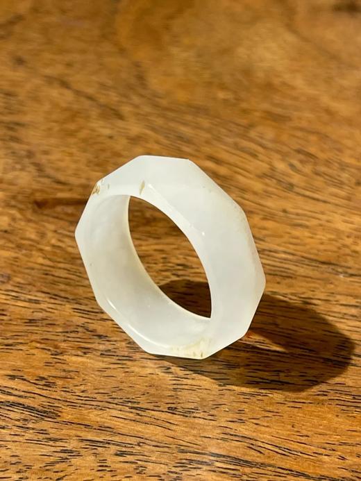 和田白玉菱格面戒环，顺丰包邮 商品图10