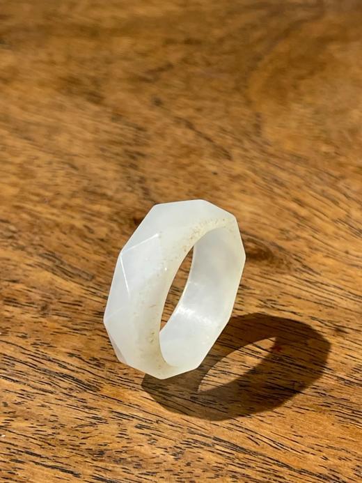 和田白玉菱格面戒环，顺丰包邮 商品图14