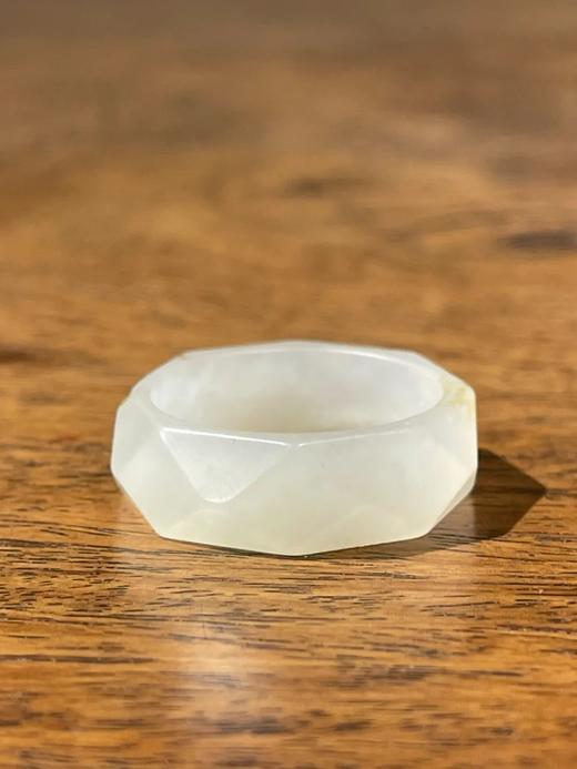 和田白玉菱格面戒环，顺丰包邮 商品图11