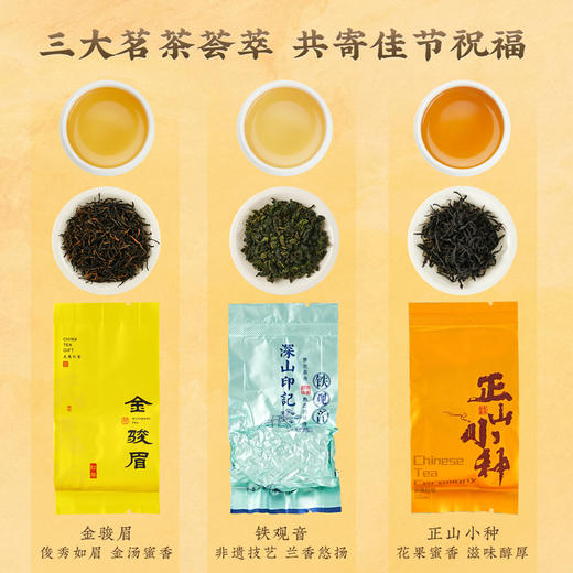 【万事亨通】去寻 微信会员专享  金骏眉 正山小种 铁观音（清香型） 核心原产 礼盒装 过年送礼必备 净含量216g 商品图6