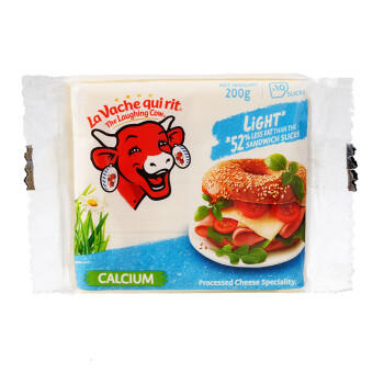 乐芝牛芝士奶酪片三明治淡味200g/10片装 高钙营养早餐吐司汉堡芝士 /粮油调味 /奶酪黄油 /奶酪/奶酪制品 商品图2