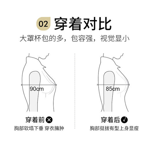 【298选3】D4-💟【B-E杯】【大胸显小超薄杯】【专利7号杯型】【大胸显小润微内衣女专用显瘦无钢圈蕾丝上托防下垂防外扩文胸  花栀清梦/郁香清紫/香红蜜雪 商品图4