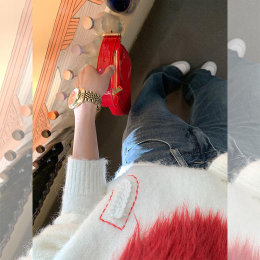 <曾小咸推荐>加绒美式高街宽松直筒牛仔裤 商品图3