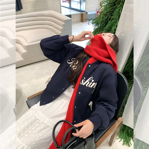 <曾小咸推荐>现货秒杀 ！微信超特价！复古字母刺绣夹棉棒球服 日常289.99 立减140 秒杀149.99！！ 商品图1