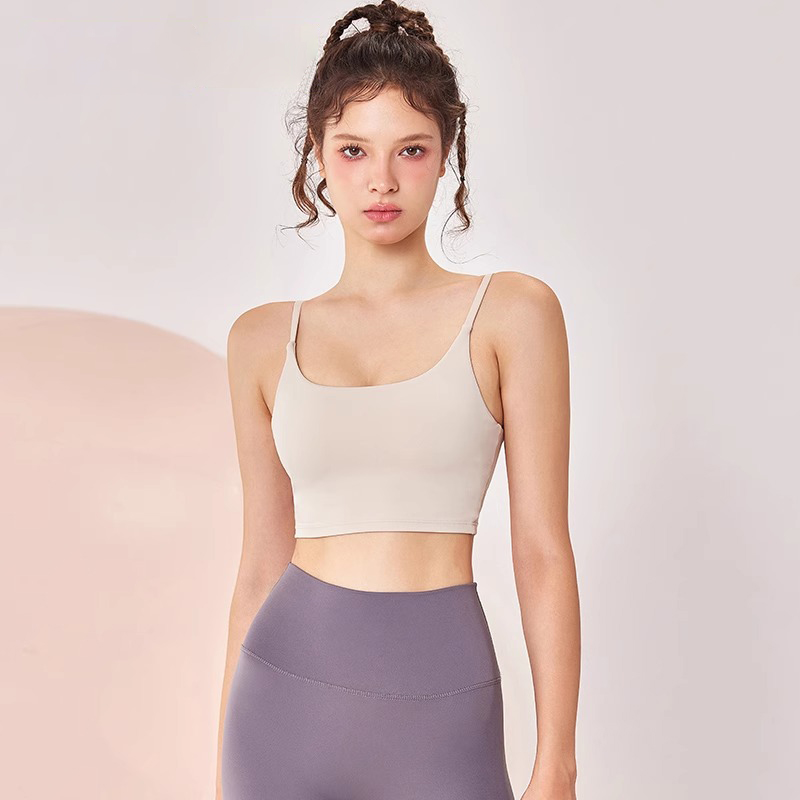 【147元任选3件】跃牌【蚂蚁运动】系列 裸感运动美背健身文胸上衣外穿性感吊带X1338（活动产品，收货7天内支持退换）