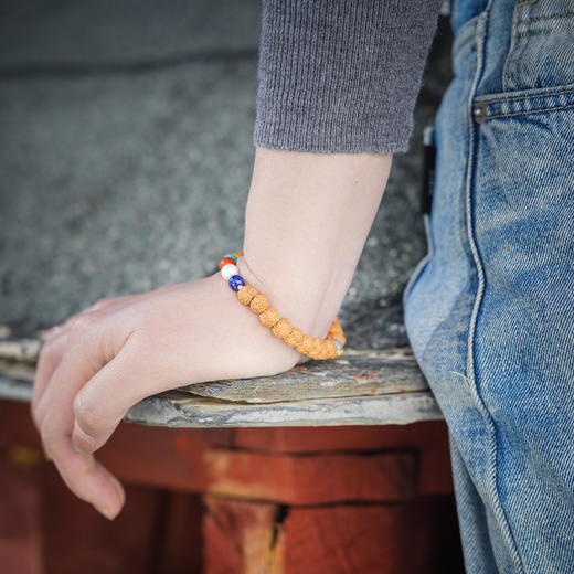 金刚菩提多宝手串 搭松石蜜蜡精致多种宝石百搭双旦节礼 醍醐原创 商品图2