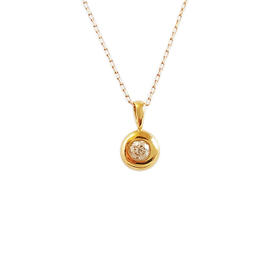 【天然正品】AU750黄金时尚经典款泡泡钻石吊坠项链181124NJM32 现售价：1980特价