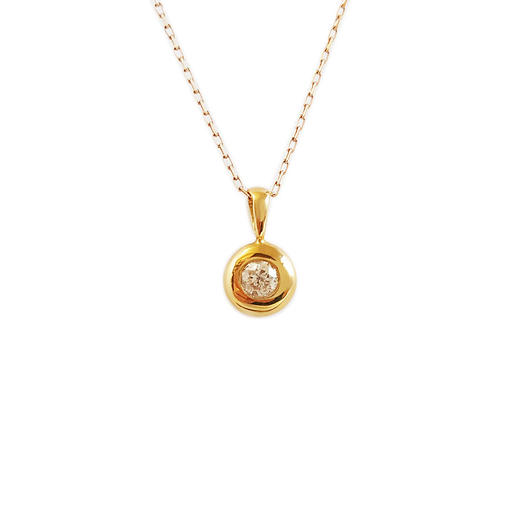 【天然正品】AU750黄金时尚经典款泡泡钻石吊坠项链181124NJM32 现售价：1980特价 商品图0