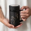 【敬礼手柄紫砂杯】多件可定制水杯杯子室内办公带盖泡茶杯 商品缩略图3