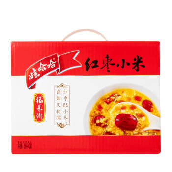 娃哈哈红枣小米福养粥礼盒360g*12罐八宝粥营养早餐速食粥整箱装礼盒装  /粮油调味 /方便食品 /速食粥 商品图6