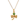 【天然正品】AU750黄金时尚设计款幸运三叶草钻石吊坠项链181124NJM70 现售价：1780特价 商品缩略图0