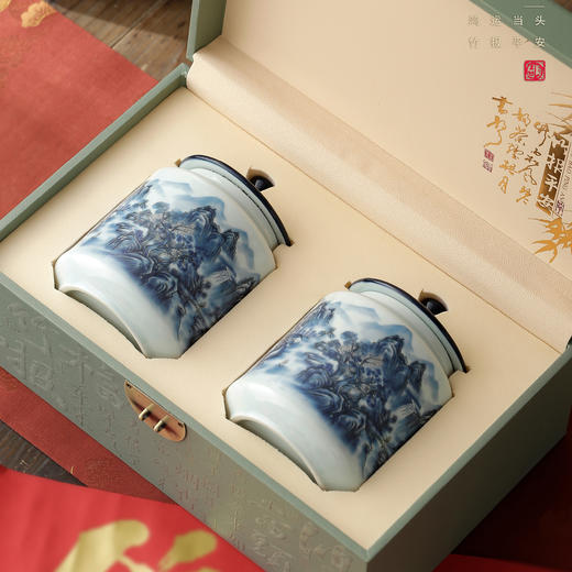 鸿运当头【大双陶 天青色】80元一套/一件10套 商品图1