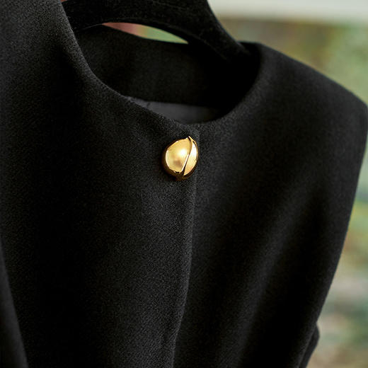 【高货wl】全新升级【铂金会员349/天猫469/差价120】(02050) 洛诗琳高级感法式复古连衣裙羊毛混纺简约气质通勤背心裙 商品图4