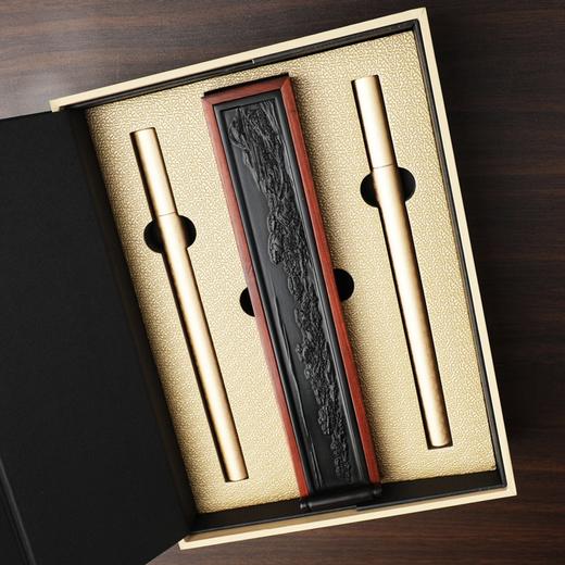 黑檀千里江山图香道用具三件套线香卧香礼盒花梨木香具 商品图3