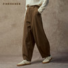 Famecoco范可儿复古洗水斜纹棉加厚休闲裤秋冬款FAC8GA018 商品缩略图1