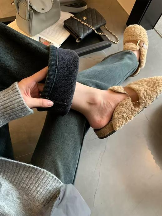 新作窄腿薯条裤岩洗水泥灰土耳其四面弹加绒长裤 商品图1