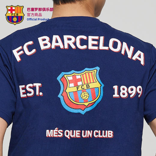 【官方正版】巴塞罗那俱乐部丨巴萨队徽T恤棉质印花短袖 商品图4