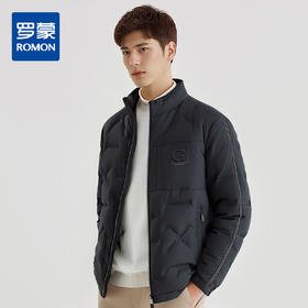 罗蒙秋冬季男装商务休闲立领羽绒服男舒适保暖百搭羽绒服简约外套