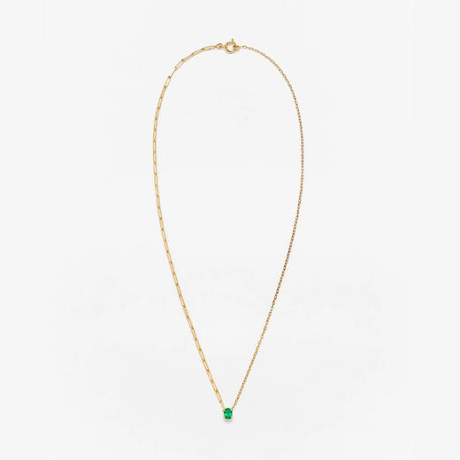 北京仓｜Yvonne Leon-émeraude pm or jaune-独立之光 祖母绿 椭圆形 项链［法国设计师］ 商品图2