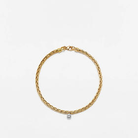 订购8周到｜Yvonne Leon-palmier flottant diamant or jaune-独立之光 浮动 钻石 手链［法国设计师］