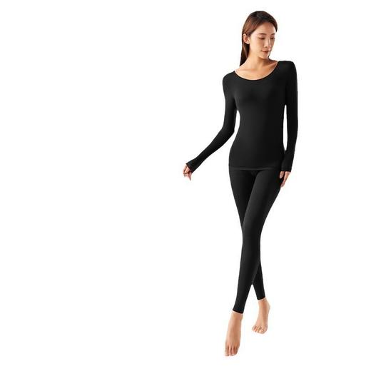 「29.9到手套装！轻薄保暖」美秋肤冬衣弹力收腹保湿润肤薄打底保暖内衣上衣套装女内衣 商品图4