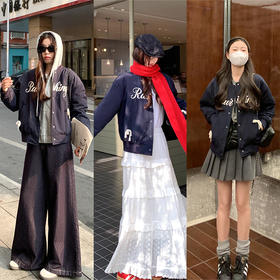 <曾小咸推荐>现货秒杀 ！微信超特价！复古字母刺绣夹棉棒球服 日常289.99 立减140 秒杀149.99！！