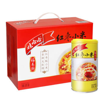 娃哈哈红枣小米福养粥礼盒360g*12罐八宝粥营养早餐速食粥整箱装礼盒装  /粮油调味 /方便食品 /速食粥 商品图3