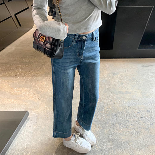 【179元任选2件】最后一波现货！4色加绒九分牛仔裤 商品图4