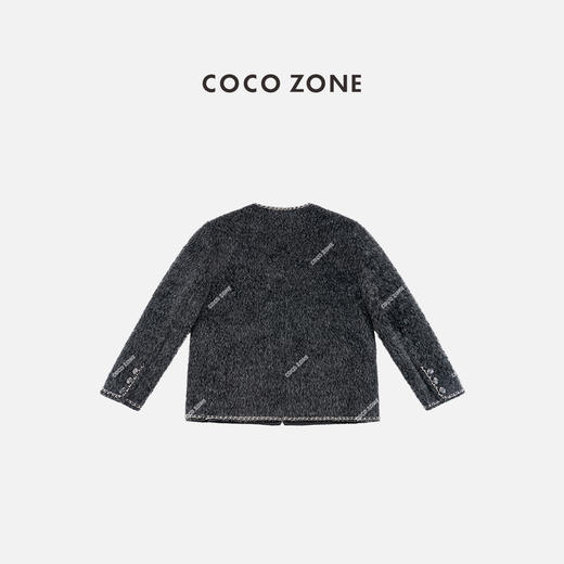 COCO ZONE 冬季新款小香风撞色边气质圆领外套CC2D3303 商品图1