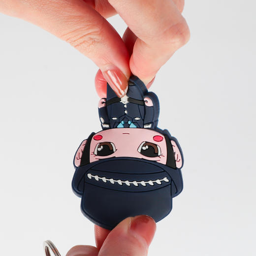 【阿喜和华华软胶钥匙扣】可定制卡通钥匙扣   男女同款包包挂件 商品图3