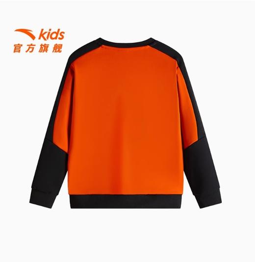 安踏男童户外卫衣加绒加厚套头衫2025春季新款儿童圆领运动上衣潮352516417N 商品图2