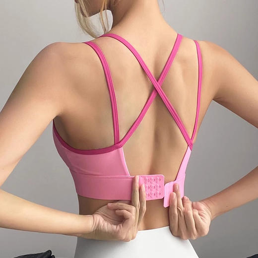 【147元任选3件】跃牌【蚂蚁运动】系列 运动内衣女防震聚拢跑步性感美背瑜伽背心X1372（活动产品，收货7天内支持退换） 商品图2