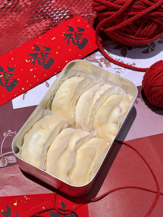 小年饺子🥟雪媚娘奶油饺子 铝饭盒版六枚装 商品图2