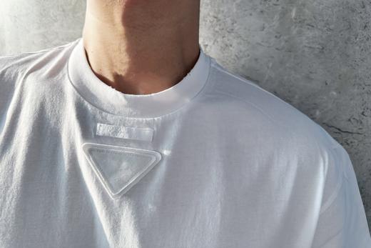 P家  三角唛做旧磨破三色T恤（JN） 商品图0