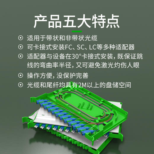 爆款 【ODF光纤一体化托盘】电信级12芯24芯单模满配空盘SC/FC/LC/ST多模千兆万兆光缆熔纤盘ODF熔接纤盘交接箱光交盘 商品图1