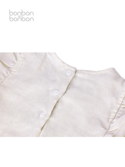 淡银棉麻连衣裙 商品图3