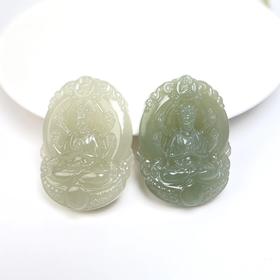 和田玉吊坠-晴水千手观音