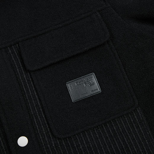 【断码清仓】HX 秋冬季翻领毛呢茄克衫Y105440012101 商品图10