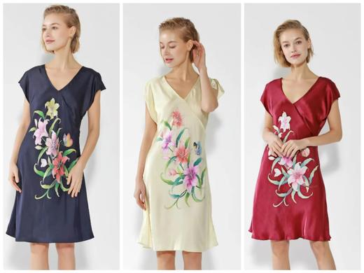 非遗技艺  花间辞手绘睡裙 商品图0