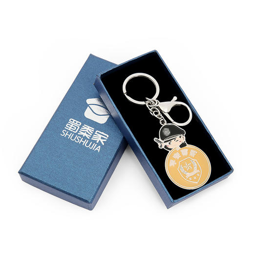 【平安喜乐钥匙扣】萌翻天的烤漆钥匙扣 趣味设计钥匙扣精致镀色不易掉色小巧精致独特彰显独特情怀 商品图2