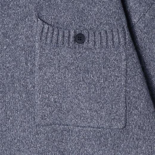 秋冬季新款时尚个性韩版半纽扣拼接衬衫翻领假两件毛衣百搭简约潮 商品图5