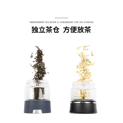【蜀黍家两用茶水分离杯】一键茶水分离设计 独立茶仓便携方便支持一件定制 商品图3
