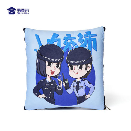 【蜀黍家文创抱枕被】抱枕被子两用 柔软舒适 亲肤透气 靠枕靠垫一枕多用 商品图3